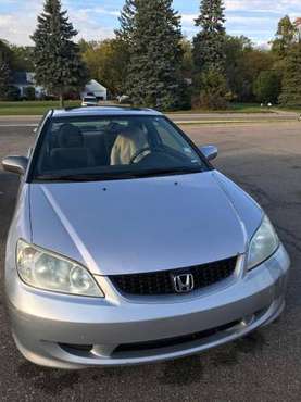 2004 Silver Civic EX Coupe 2 Door 5 Speed Manual for sale in East Lansing, MI