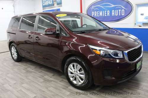 2016 *Kia* *Sedona* *4dr Wagon LX* RED - cars & trucks - by dealer -... for sale in Palatine, IL