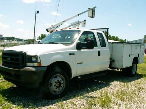 2003 F450 4x4 Super Cab Dually Diesel Utility bed Super Duty Ford for sale in Memphis, KY