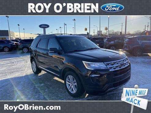 2019 Ford Explorer SUV XLT - Ford Agate Black Metallic - cars &... for sale in St Clair Shrs, MI