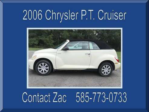 2006 CHRYLSER P.T. CRUISER 2 DOOR CONVERTIBLE - cars & trucks - by... for sale in Bloomfield, NY