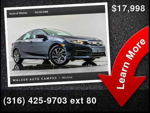 2016 Honda Civic Sedan EX for sale in Wichita, KS