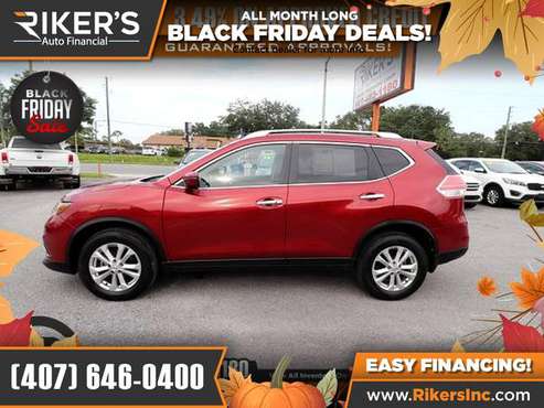 $200/mo - 2016 Nissan Rogue SV AWD - 100 Approved! - cars & trucks -... for sale in Kissimmee, FL