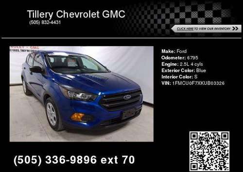 2019 Ford Escape S - cars & trucks - by dealer - vehicle automotive... for sale in Moriarty, NM