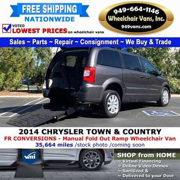 2014 Chrysler Town & Country Touring Wheelchair Van FR Conversions for sale in Laguna Hills, CA