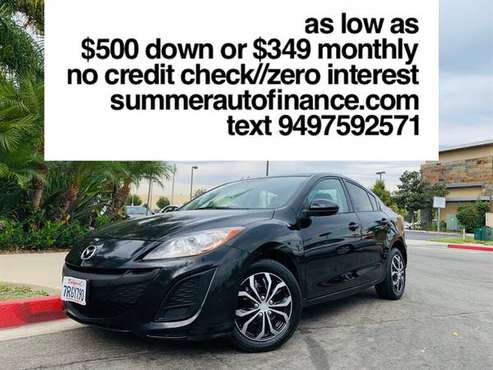 2011 MAZDA 3 SPORT 33MPG BAD CREDIT OK LOW DOWN PAYMENT OF - cars &... for sale in Costa Mesa, CA