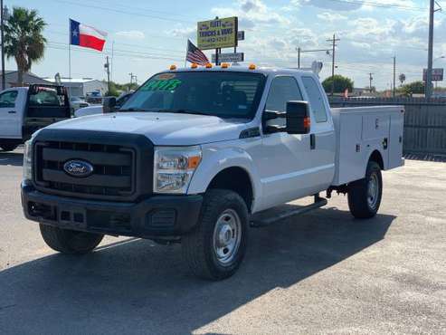 2015 FORD F350 4X4! FLIP TOP SERVICE BODY! - cars & trucks - by... for sale in Corpus Christi, TX