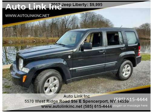 2012 Jeep Liberty, Black, 4X4, 4 New Tires! 79K Miles, Exc! - cars &... for sale in Spencerport, NY