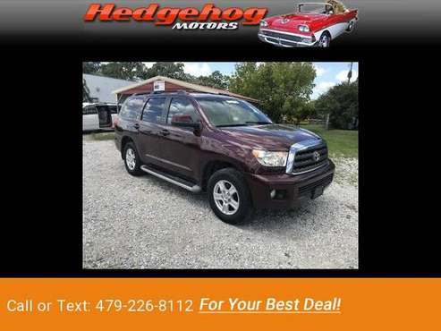 2008 Toyota Sequoia SR5 5.7L 2WD suv Maroon - cars & trucks - by... for sale in Springdale, AR
