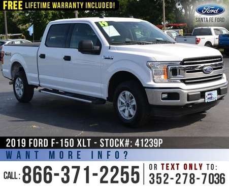 2019 FORD F150 XLT 4WD Cruise Control, Bedliner, Remote Start for sale in Alachua, FL