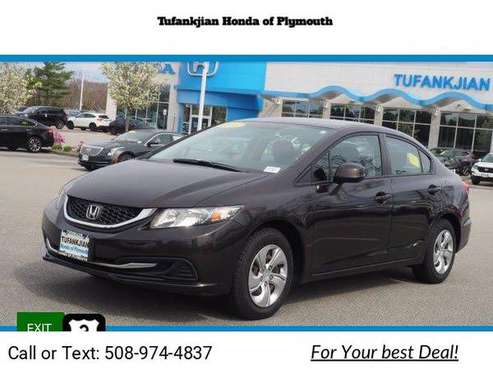 2013 Honda Civic Sdn LX sedan Gray - - by dealer for sale in Plymouth, MA