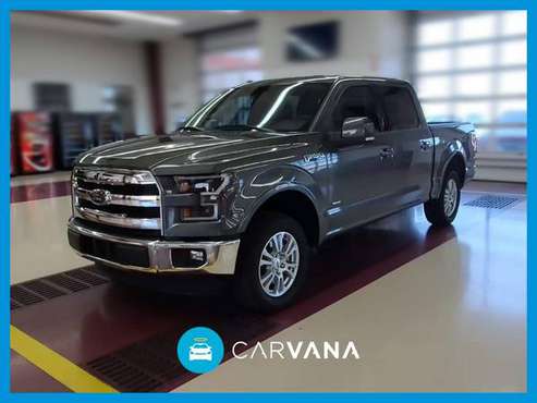 2016 Ford F150 SuperCrew Cab Lariat Pickup 4D 5 1/2 ft pickup Gray for sale in Springfield, MA