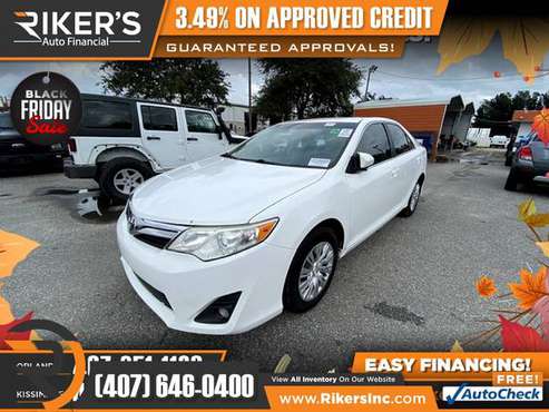 $159/mo - 2014 Toyota Camry LE - 100 Approved! - cars & trucks - by... for sale in Kissimmee, FL