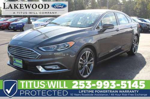 ✅✅ 2017 Ford Fusion Titanium FWD 4dr Car for sale in Lakewood, WA
