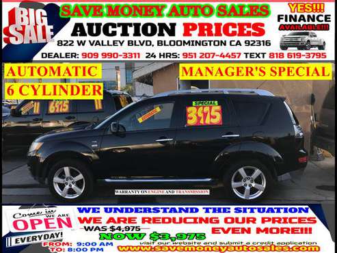 2009 MITSUBISHI OUTLANDER> 6 CYLDS> CALL 24HR - cars & trucks - by... for sale in BLOOMINGTON, CA