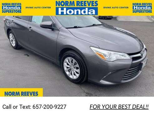 Pre-Owned 2015 Toyota Camry Hybrid LE sedan Gray for sale in Irvine, CA