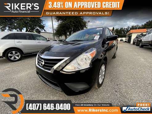 $101/mo - 2016 Nissan Versa 1.6 SV - 100 Approved! - cars & trucks -... for sale in Kissimmee, FL