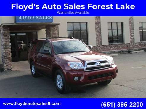 2008 TOYOTA 4RUNNER - - by dealer - vehicle automotive for sale in Forest Lake, MN