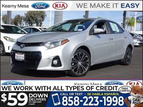 2015 Toyota Corolla S - cars & trucks - by dealer - vehicle... for sale in San Diego, CA