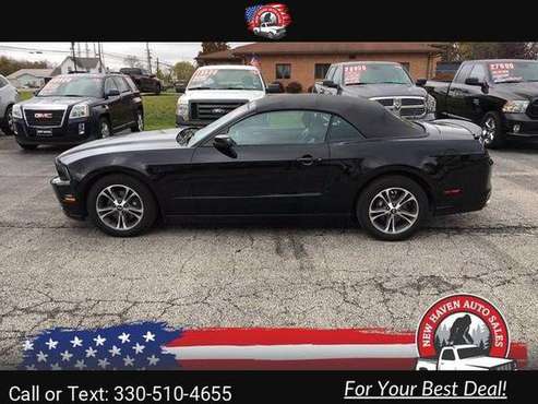 2014 Ford Mustang convertible coupe Black - cars & trucks - by... for sale in Mansfield, OH