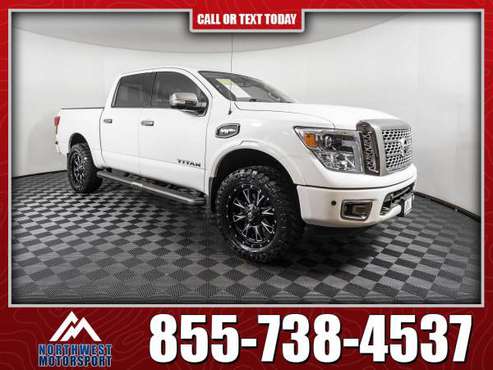 Lifted 2017 Nissan Titan Platinum 4x4 - - by dealer for sale in Pasco, OR
