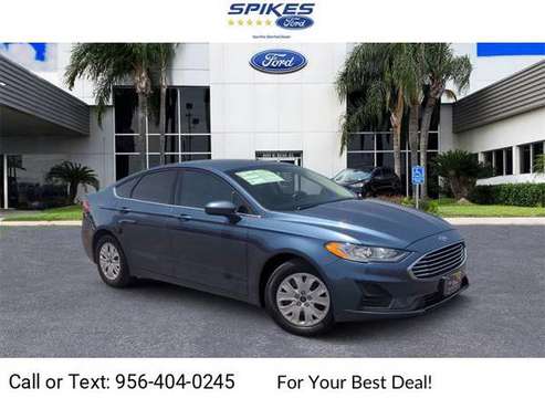 2019 Ford Fusion S sedan BLUE - - by dealer - vehicle for sale in Mission, TX