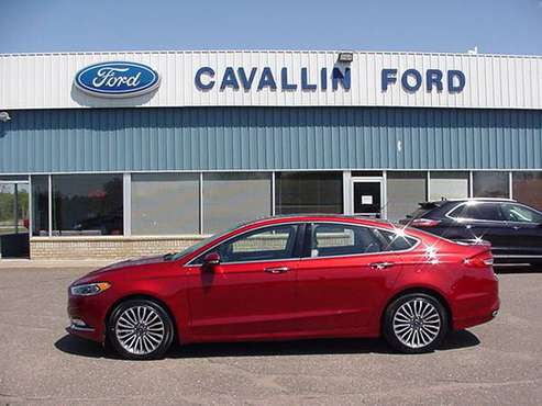 1493 2018 ford fusion titanium awd - - by dealer for sale in Pine City, MN