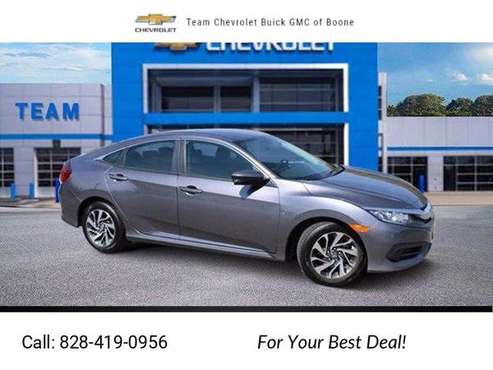 2017 Honda Civic EX sedan Gray - - by dealer - vehicle for sale in Boone, NC