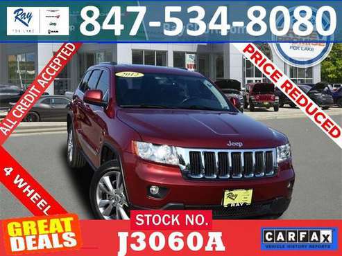 ✔️2012 Jeep Grand Cherokee 4WD Bad Credit Ok EMPLOYEE PRICES - cars... for sale in Fox_Lake, IL