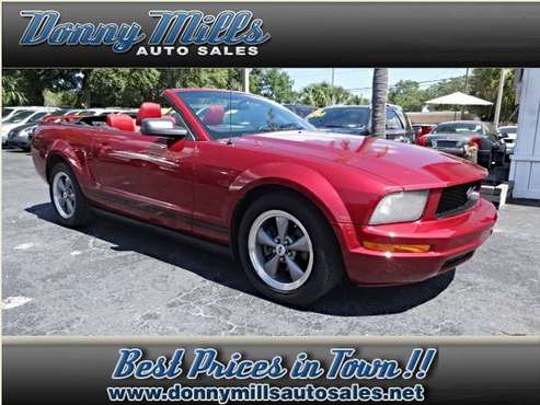 2005 FORD MUSTANG-V6-RWD-2DR DELUXE CONVERTIBLE- 98K MILES!!! $4,900 for sale in 450 East Bay Drive, Largo, FL