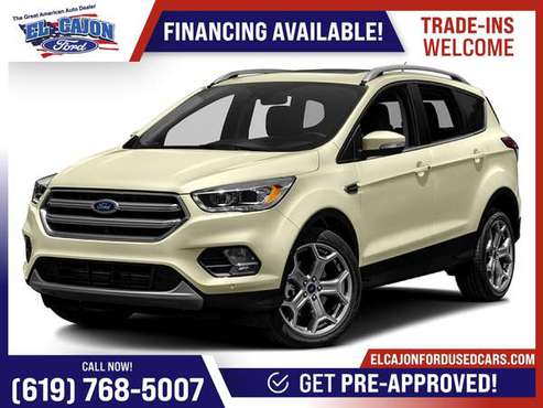 2017 Ford Escape Titanium FOR ONLY 346/mo! - - by for sale in Santee, CA