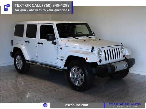 2013 Jeep Wrangler Unlimited Sahara - GOOD/BAD/NO CREDIT OK! - cars... for sale in Escondido, CA