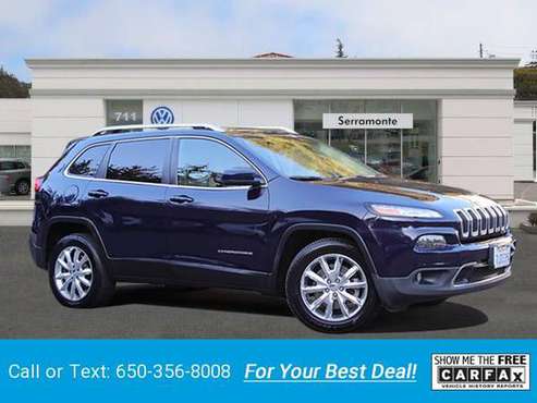 2015 Jeep Cherokee Limited Sport Utility suv True Blue Pearlcoat -... for sale in Colma, CA