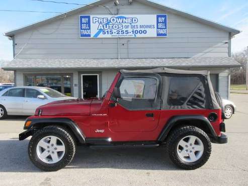 1999 Jeep Wrangler SE 4WD - 5 Speed Manual - Low Miles - SHARP! for sale in Des Moines, IA