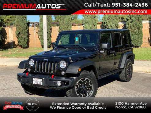 2016 Jeep Wrangler Unlimited Rubicon Hard Rock LOW MILES! CLEAN TITLE㈴ for sale in Norco, CA