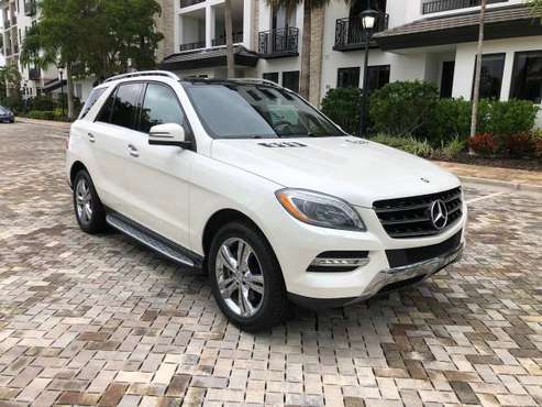 2013 Mercedes ML350 Pearl White Panoramic Roof/New Tires/Low Miles -... for sale in Naples, FL