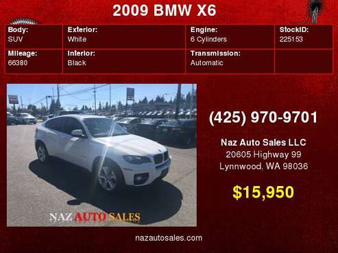 2009 BMW X6 for sale in Lynnwood, WA