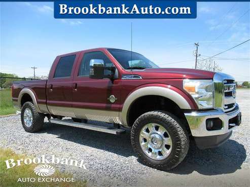 2012 FORD F250 SUPER DUTY LARIAT, Burgundy APPLY ONLINE for sale in Summerfield, SC