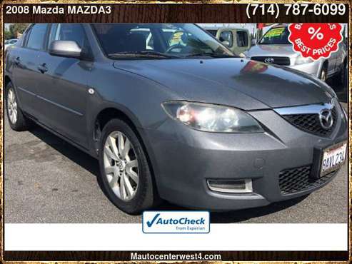 2008 Mazda MAZDA3 i Sport 4dr Sedan 4A - cars & trucks - by dealer -... for sale in Anaheim, CA
