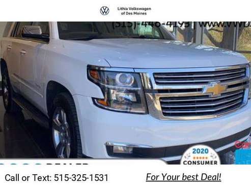 2015 Chevy Chevrolet Tahoe LTZ suv White - - by dealer for sale in Johnston, IA