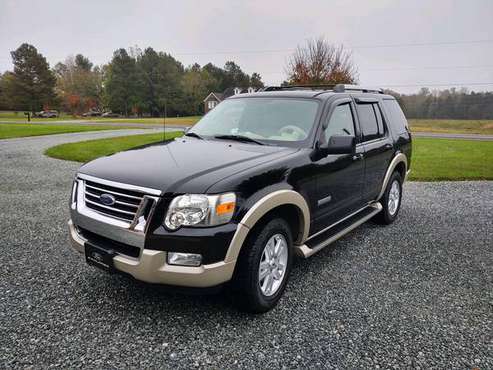 2006 FORD EXPLORER EDDIE BAUER BLACK 4 WD - cars & trucks - by owner... for sale in Gibsonville, NC