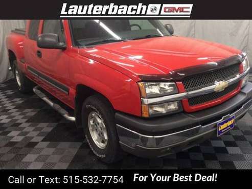 2003 Chevy Chevrolet Silverado 1500 LS pickup Red for sale in IA