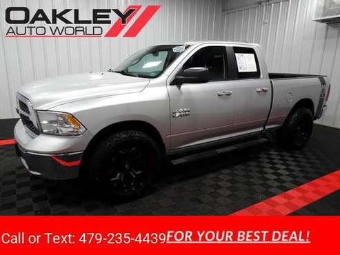 2016 RAM 1500 4WD Quad Cab SLT pickup Silver - cars & trucks - by... for sale in Branson West, AR