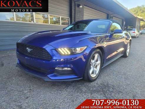 ! 2015 Ford Mustang V6 Convertible - LOW MILES ONE OWNER for sale in Sonoma, CA