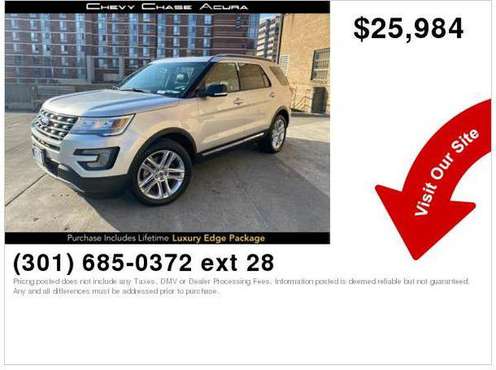 2017 Ford Explorer XLT ** Call Today** for the Absolute Best Deal on... for sale in Bethesda, District Of Columbia