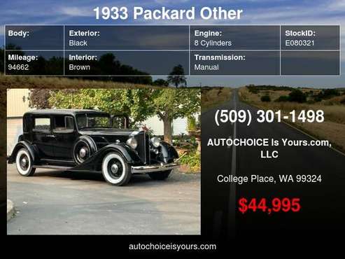 1933 Packard Other - - by dealer - vehicle automotive for sale in College Place, WA