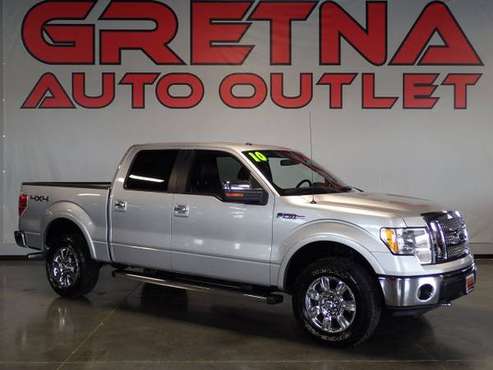 2010 Ford F-150 4x4 Lariat 4dr SuperCrew Styleside 5.5 ft. SB, Silver for sale in Gretna, IA