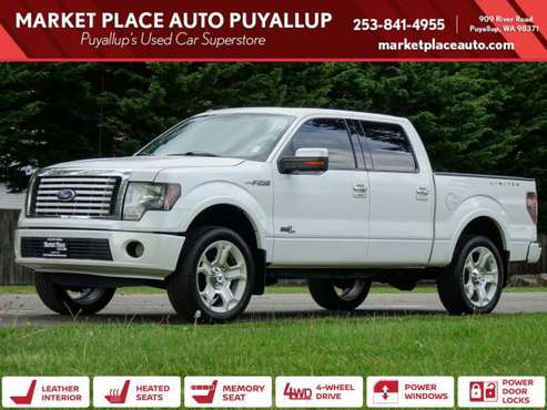 2011 Ford F-150 4x4 4WD F150 Truck Crew cab Lariat Limited SuperCrew for sale in PUYALLUP, WA