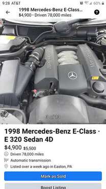 1998 Mercedes E320 - cars & trucks - by owner - vehicle automotive... for sale in Phillipsburg, PA