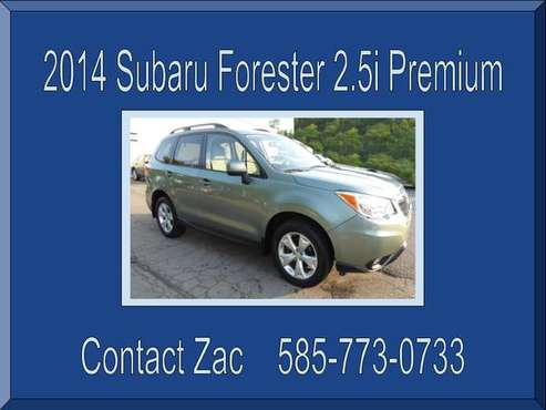 **2014 GREEN SUBARU FORESTER 2.5i Premium ~ 81K Miles! - cars &... for sale in Bloomfield, NY